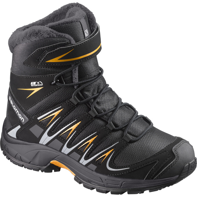 SALOMON XA PRO 3D TS CSWP K Philippines - Kids' Winter Boots - Black | 456837-QOW